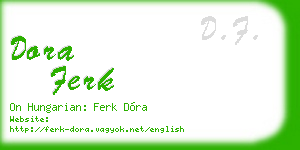 dora ferk business card