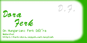 dora ferk business card